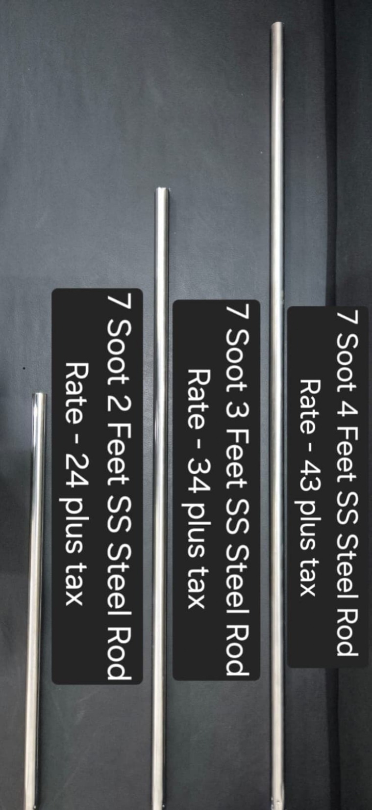 Steel 2 Feet Rod